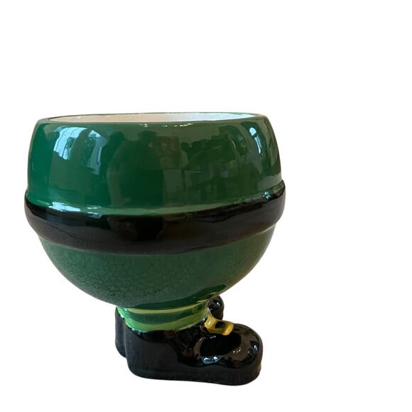 NEW Sheffield Home Hand Painted St Patrick's Leprechaun Mug 5in Green Ceramic - Picture 7 of 15